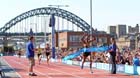 Mo Farah wins the 2 miles at the 2012 BUPA Great North CityGames.